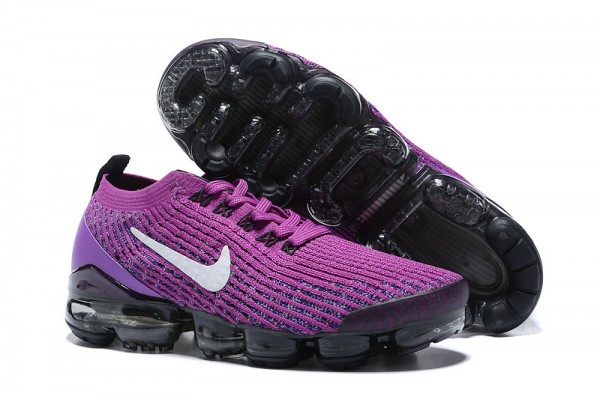 Nike Air VaporMax Flyknit 3 (W/M) Purple Black Running Shoes AJ6900-502