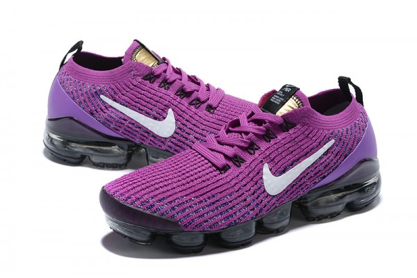 Nike Air VaporMax Flyknit 3 (W/M) Purple Black Running Shoes AJ6900-502