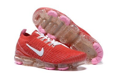 Nike Air VaporMax Flyknit 3 (W/M) Red White Running Shoes CU4756-600