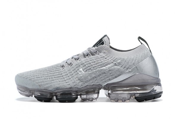 Nike Air VaporMax Flyknit 3 (W/M) Silver Grey Running Shoes AJ6900-101