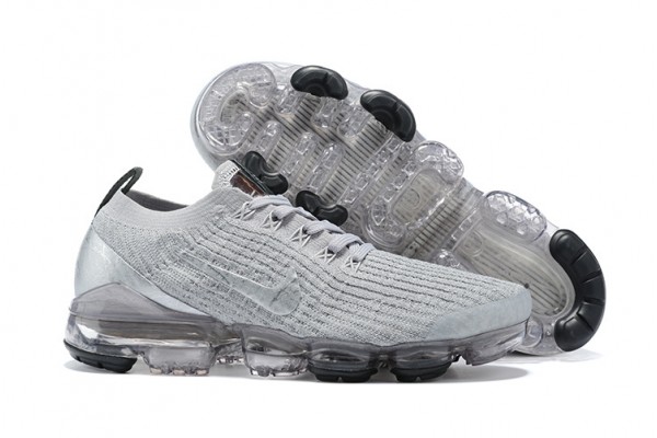 Nike Air VaporMax Flyknit 3 (W/M) Silver Grey Running Shoes AJ6900-101