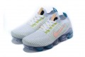 Nike Air VaporMax Flyknit 3 (W/M) White Blue Running Shoes AJ6900-003