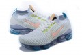 Nike Air VaporMax Flyknit 3 (W/M) White Blue Running Shoes AJ6900-003