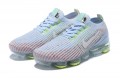 Nike Air VaporMax Flyknit 3 (W/M) White Blue Running Shoes AJ6910-200