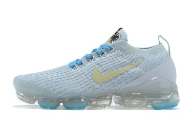 Nike Air VaporMax Flyknit 3 (W/M) White Blue Running Shoes AJ6910-500