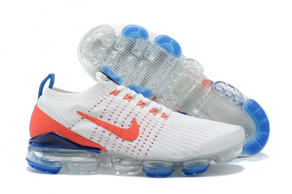 Nike Air VaporMax Flyknit 3 (W/M) White Blue Running Shoes CZ7994-100