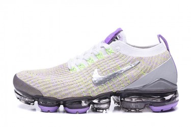 Nike Air VaporMax Flyknit 3 (W/M) White Purple Running Shoes AJ6900-102