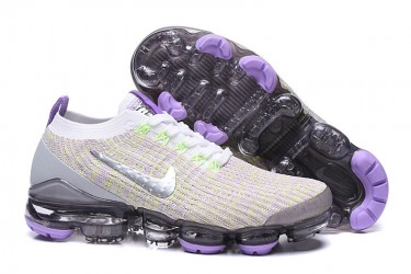 Nike Air VaporMax Flyknit 3 (W/M) White Purple Running Shoes AJ6900-102