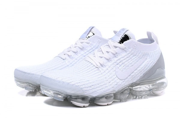 Nike Air VaporMax Flyknit 3 (W/M) White Running Shoes AJ6900-100