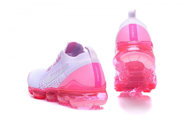 Nike Air VaporMax Flyknit 3 (W) White Pink Running Shoes AJ6910-005