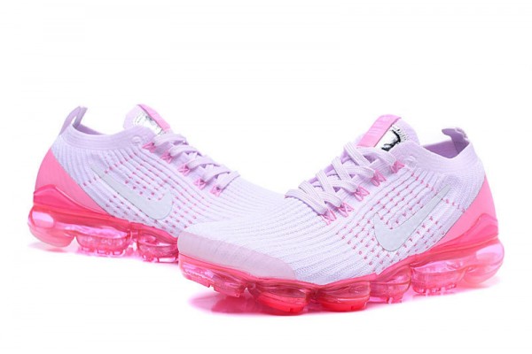 Nike Air VaporMax Flyknit 3 (W) White Pink Running Shoes AJ6910-005