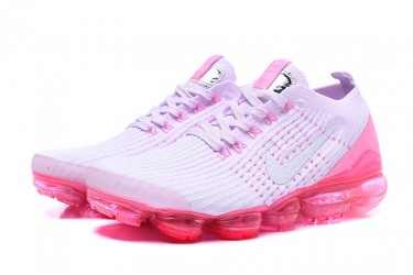 Nike Air VaporMax Flyknit 3 (W) White Pink Running Shoes AJ6910-005