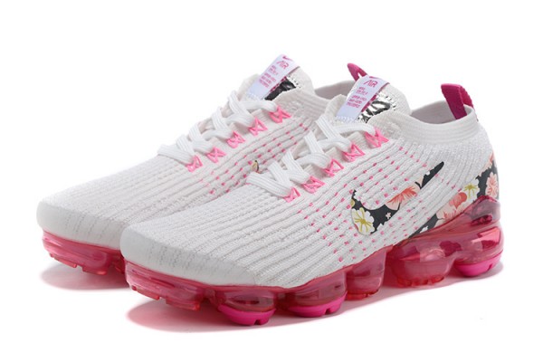 Nike Air VaporMax Flyknit 3 (W) White Pink Running Shoes AJ6910-601