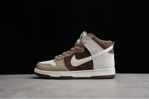 Nike SB Dunk High Light Chocolate --DH5348-100 Casual Shoes Unisex