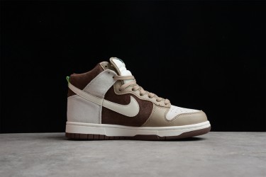 Nike SB Dunk High Light Chocolate --DH5348-100 Casual Shoes Unisex