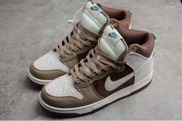 Nike SB Dunk High Light Chocolate --DH5348-100 Casual Shoes Unisex