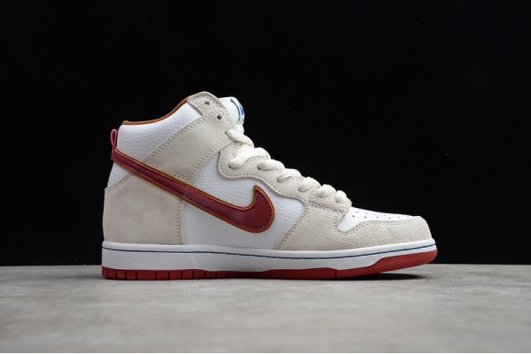 Nike SB Dunk High Team Crimson --CV9499-100 Casual Shoes Unisex