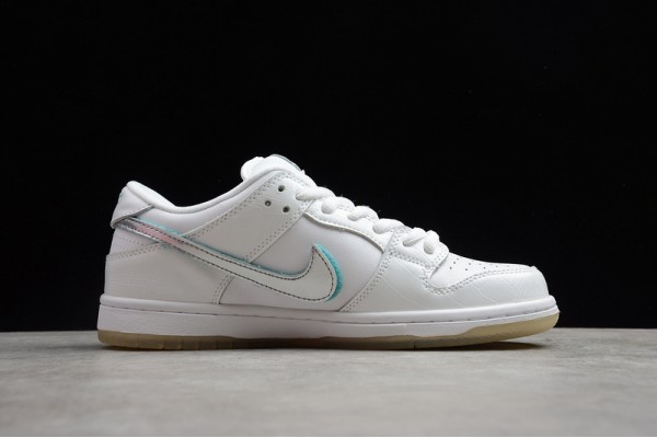 Nike SB Dunk Low White Diamond --BV1310-100 Casual Shoes Unisex