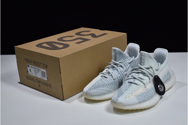 Adidas Yeezy 350 "Cloud White" Blue Gray FW5317