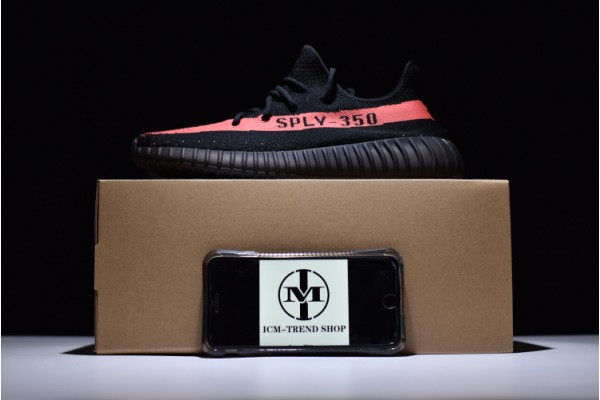 Adidas Yeezy 350 V2 "Red" Black Pink BY9612