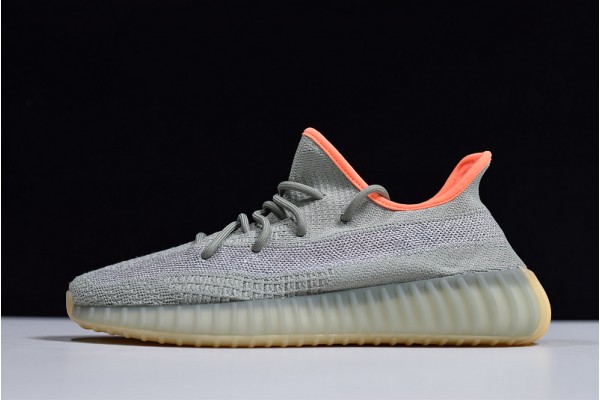 Adidas Yeezy 350 V2 "Desert Sage" Gray Orange FX9035