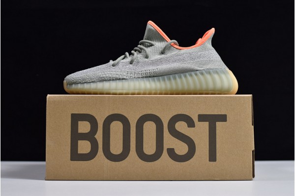 Adidas Yeezy 350 V2 "Desert Sage" Gray Orange FX9035