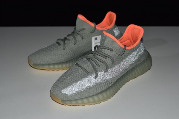 Adidas Yeezy 350 V2 "Desert Sage" Gray Orange FX9035