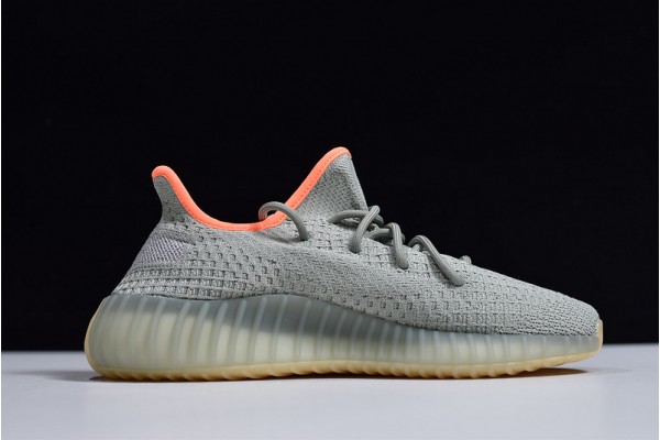 Adidas Yeezy 350 V2 "Desert Sage" Gray Orange FX9035