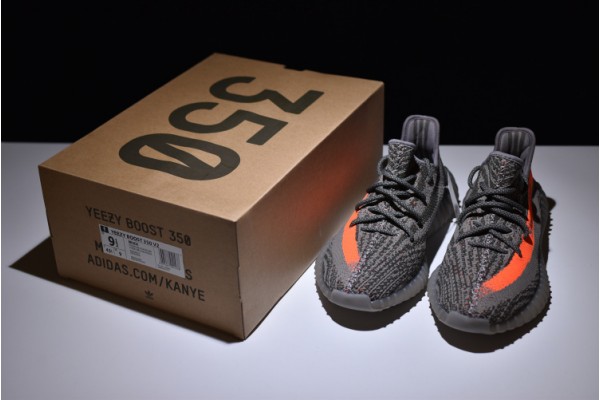 Adidas Yeezy 350 V2 "Beluga" Gray Orange BB1826