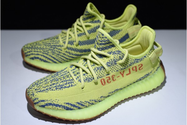 Adidas Yeezy 350 V2 "Semi Frozen" Green Blue Red B37572