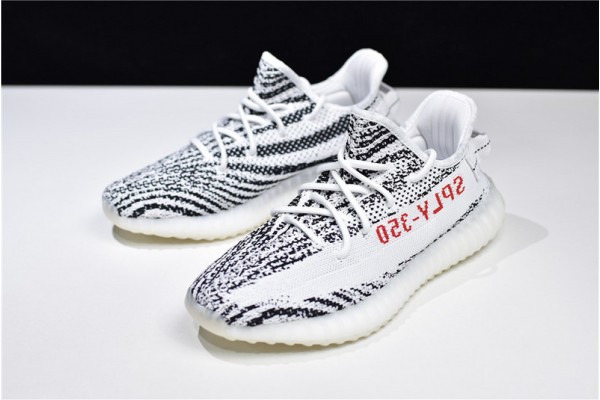 Adidas Yeezy 350 V2 "Zebra" White Black Red CP9654