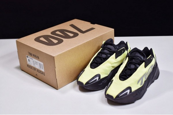 Adidas Yeezy Boost 700 MNVN "Phosphor" Green Black FY3727