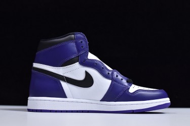 Air Jordan 1 High "Court Purple" White Purple