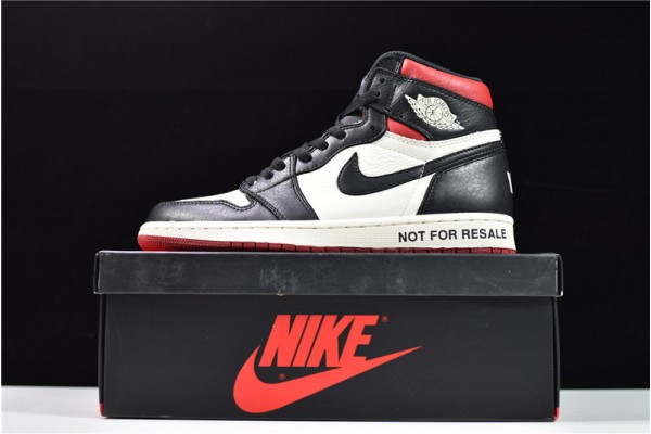 Air Jordan 1 High Retro "Not for Resale" White Black Red 861428-106