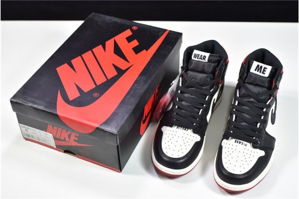 Air Jordan 1 High Retro "Not for Resale" White Black Red 861428-106