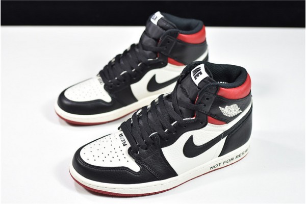 Air Jordan 1 High Retro "Not for Resale" White Black Red 861428-106