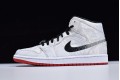 Air Jordan 1 Mid Edison Chen "Fearless" White Black CU2804-100