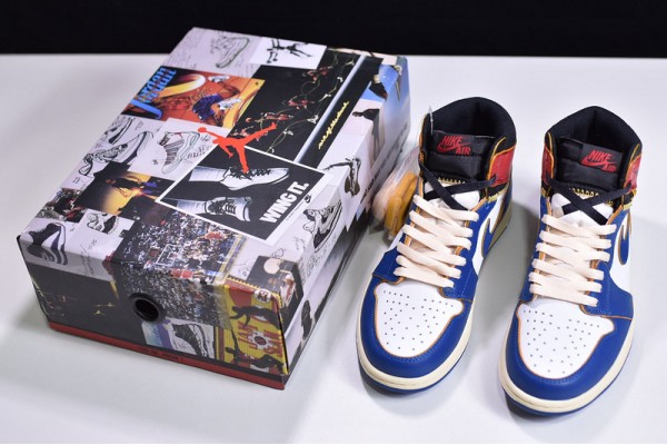 Union x Air Jordan 1 Retro High OG NRG "Storm Blue" Blue Red White BV1300-146