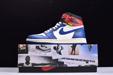 Union x Air Jordan 1 Retro High OG NRG "Storm Blue" Blue Red White BV1300-146