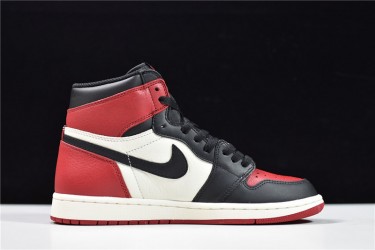 Air Jordan 1 High OG "Bred Toe" Red Black 555088-610