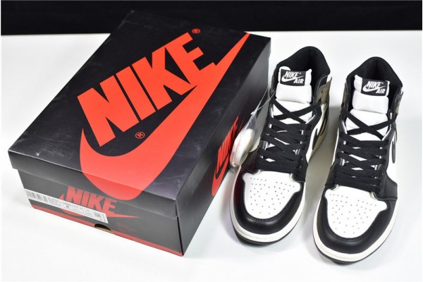 Air Jordan 1 Retro High OG "Dark Mocha" White Green Black 555088-105