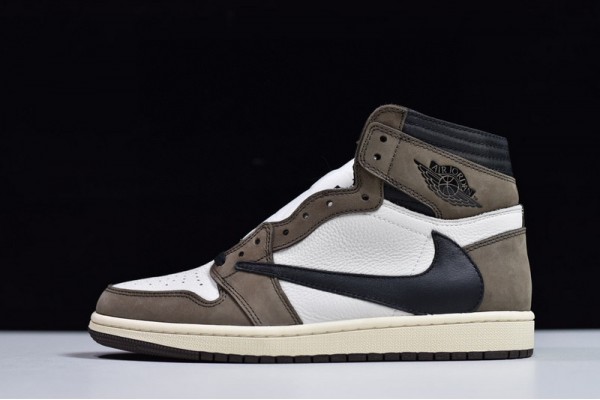 Travis Scott x Air Jordan 1 High "Mocha" Brown White CQ4277-001