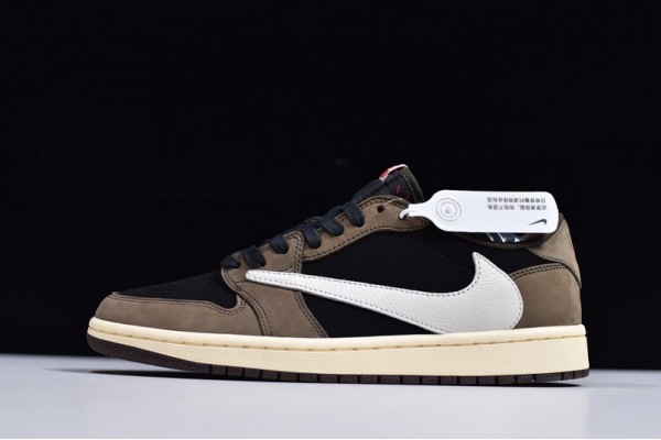 Travis Scott x Air Jordan 1 Low "Mocha" Brown Black CQ4277-001