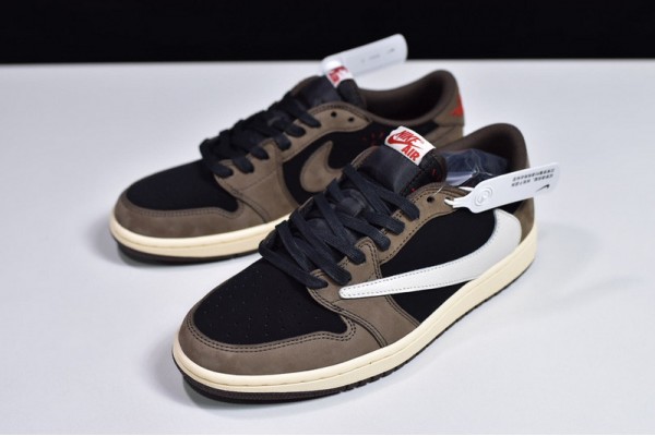 Travis Scott x Air Jordan 1 Low "Mocha" Brown Black CQ4277-001