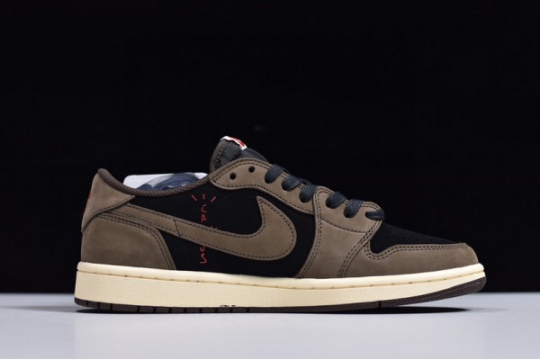 Travis Scott x Air Jordan 1 Low "Mocha" Brown Black CQ4277-001