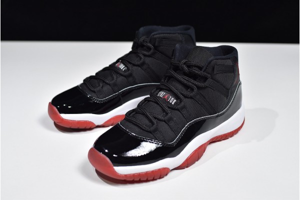 Air Jordan 11 GS "Bred" Black Red 378037-061