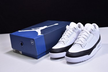 Fragment x Air Jordan 3 "White" White Black DA3595-100