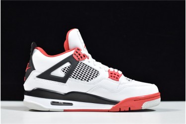 Air Jordan 4 Fire Red White Red Black