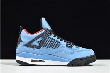 Travis Scott x Air Jordan 4 Blue Black 08497-406