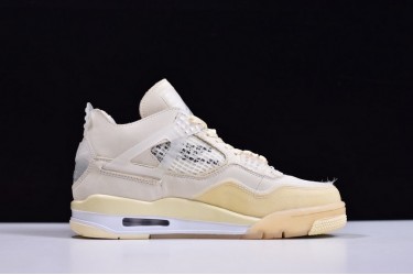 Off-White x Air Jordan 4 White Brown